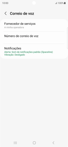 Prima a tecla de início para terminar e voltar ao ecrã inicial.