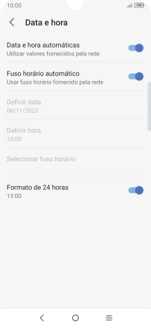 Prima a tecla de início para terminar e voltar ao ecrã inicial.