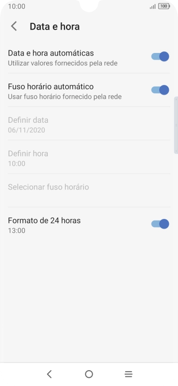 Prima a tecla de início para terminar e voltar ao ecrã inicial.