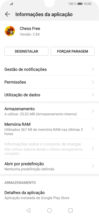 Prima Gestão de notificações.