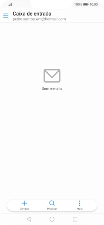 Se o ecrã mostrar esta imagem, a sua conta foi identificada e configurada automaticamente. Siga as indicações no ecrã para introduzir informações adicionais e concluir a configuração.