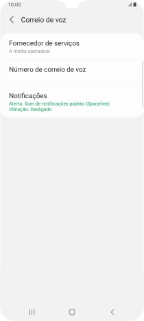 Prima Número de correio de voz.