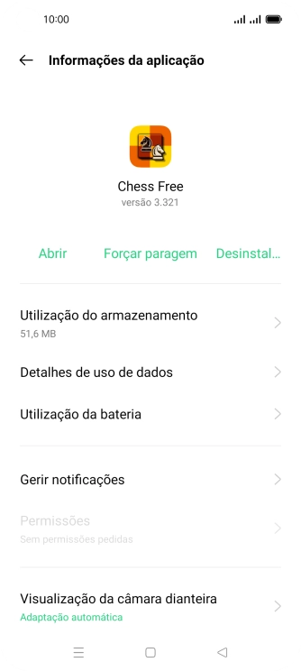 Prima Utilização do armazenamento.