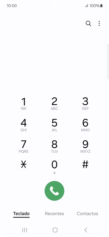 Prima o ícone de menu.