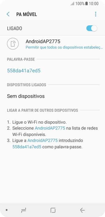 Prima a tecla de início para terminar e voltar ao ecrã inicial.