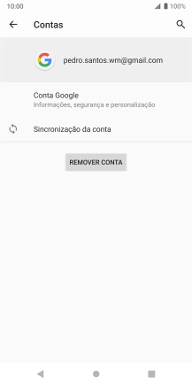 Prima Sincronização da conta.