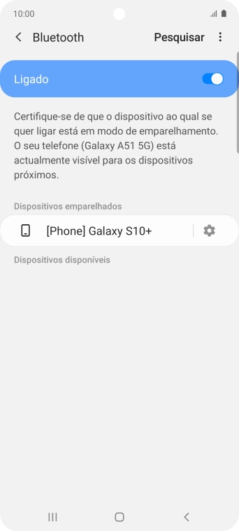 Prima a tecla de início para terminar e voltar ao ecrã inicial.