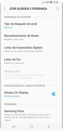 Prima a tecla de início para terminar e voltar ao ecrã inicial.