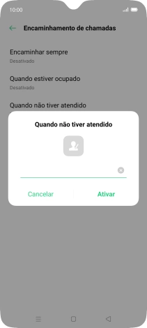 Introduza 123 e prima Ativar.