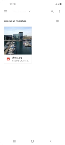 Prima o ficheiro pretendido.
