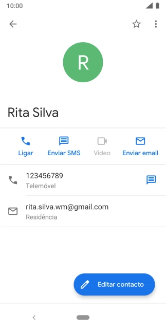 Prima o número pretendido.