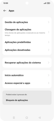 Prima Gestão de aplicações.