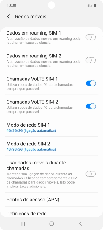Prima Pontos de acesso (APN).