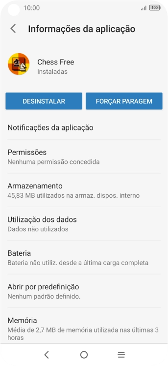 Prima Notificações da aplicação.