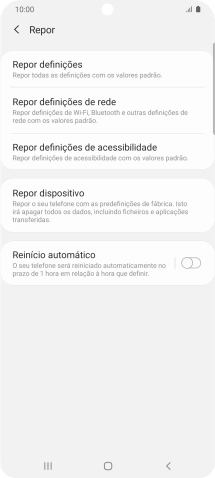 Prima Repor dispositivo.