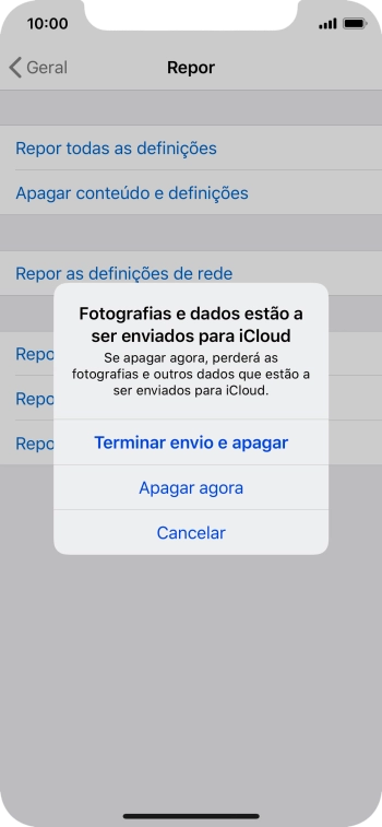 Prima Apagar agora.