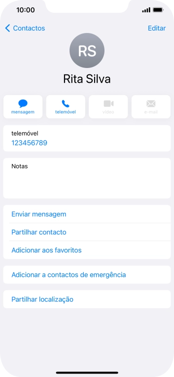 Para voltar ao ecrã inicial, deslize o dedo de baixo para cima a partir da base do ecrã.