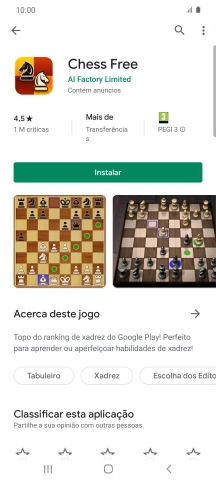 Prima a tecla de início para terminar e voltar ao ecrã inicial.