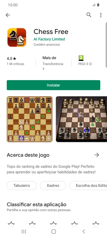 Prima a tecla de início para terminar e voltar ao ecrã inicial.
