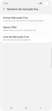 Prima Activar Marcação Fixa.
