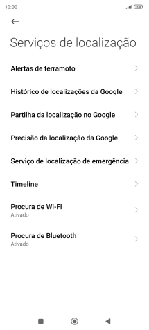 Prima Precisão da localização da Google.