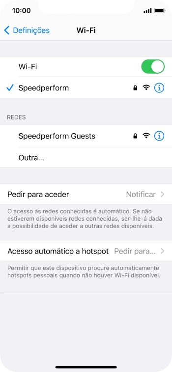 Para voltar ao ecrã inicial, deslize o dedo de baixo para cima a partir da base do ecrã.