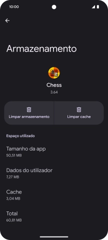 Prima Limpar cache.