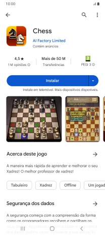 Prima Instalar e siga as indicações no ecrã para instalar a app.