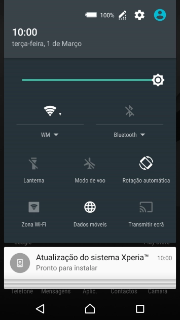 Prima o ícone de definições.