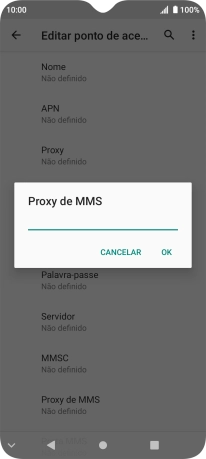 Introduza iproxy.vodafone.pt e prima OK.