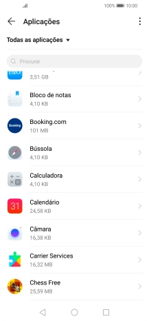 Prima a app pretendida.