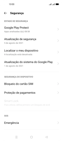Prima Bloqueio do cartão SIM.