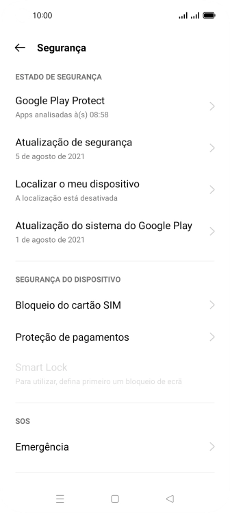 Prima Bloqueio do cartão SIM.