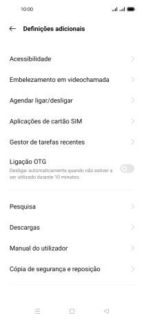 Prima Cópia de segurança e reposição.