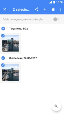 Prima o ícone para partilhar.
