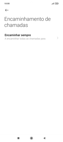 Prima o tipo de desvio pretendido.