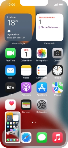 Para modificar a captura de ecrã prima a captura de ecrã e siga as indicações no ecrã para efetuar as modificações pretendidas.