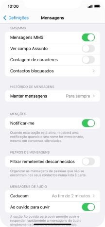 Para voltar ao ecrã inicial, deslize o dedo de baixo para cima a partir da base do ecrã.
