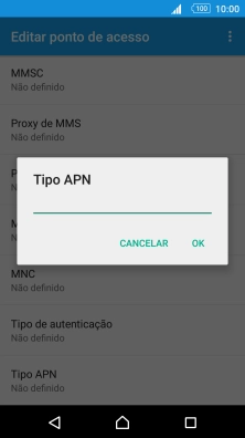 Introduza mms e prima OK.