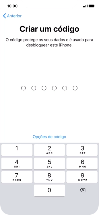 Prima Opções de código.