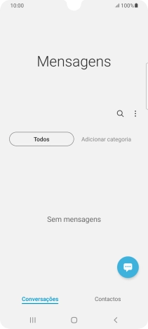 Prima o ícone de nova mensagem.