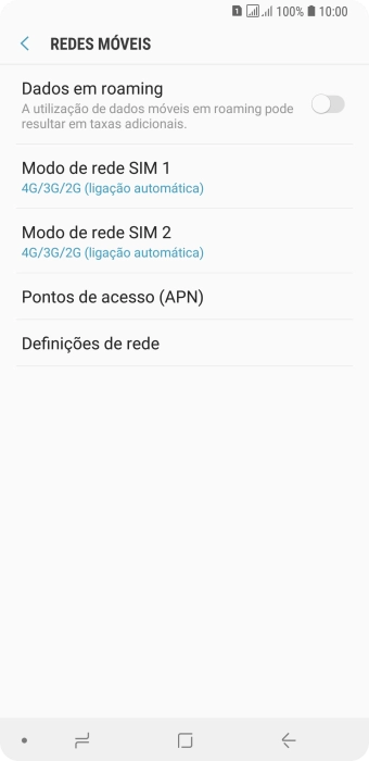 Prima Definições de rede.