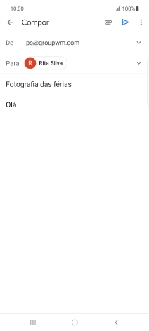 Prima o ícone de anexo.