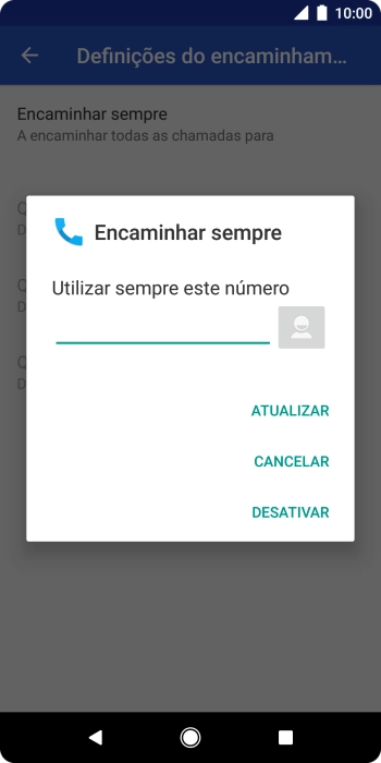 Prima DESATIVAR.