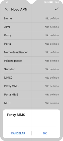 Introduza iproxy.vodafone.pt e prima OK.
