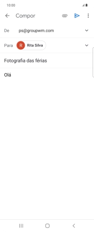Prima o ícone de anexo.