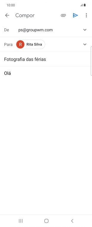 Prima o ícone de anexo.