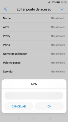 Introduza net2.vodafone.pt e prima OK.