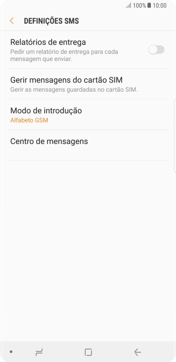 Prima Centro de mensagens.