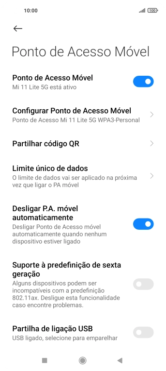 Prima a tecla de início para terminar e voltar ao ecrã inicial.